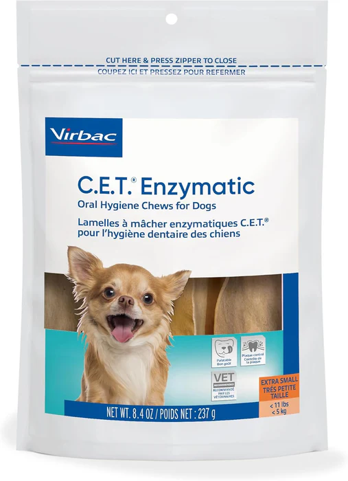 C.E.T. Enzymatic Oral Hygiene Chews for Dogs