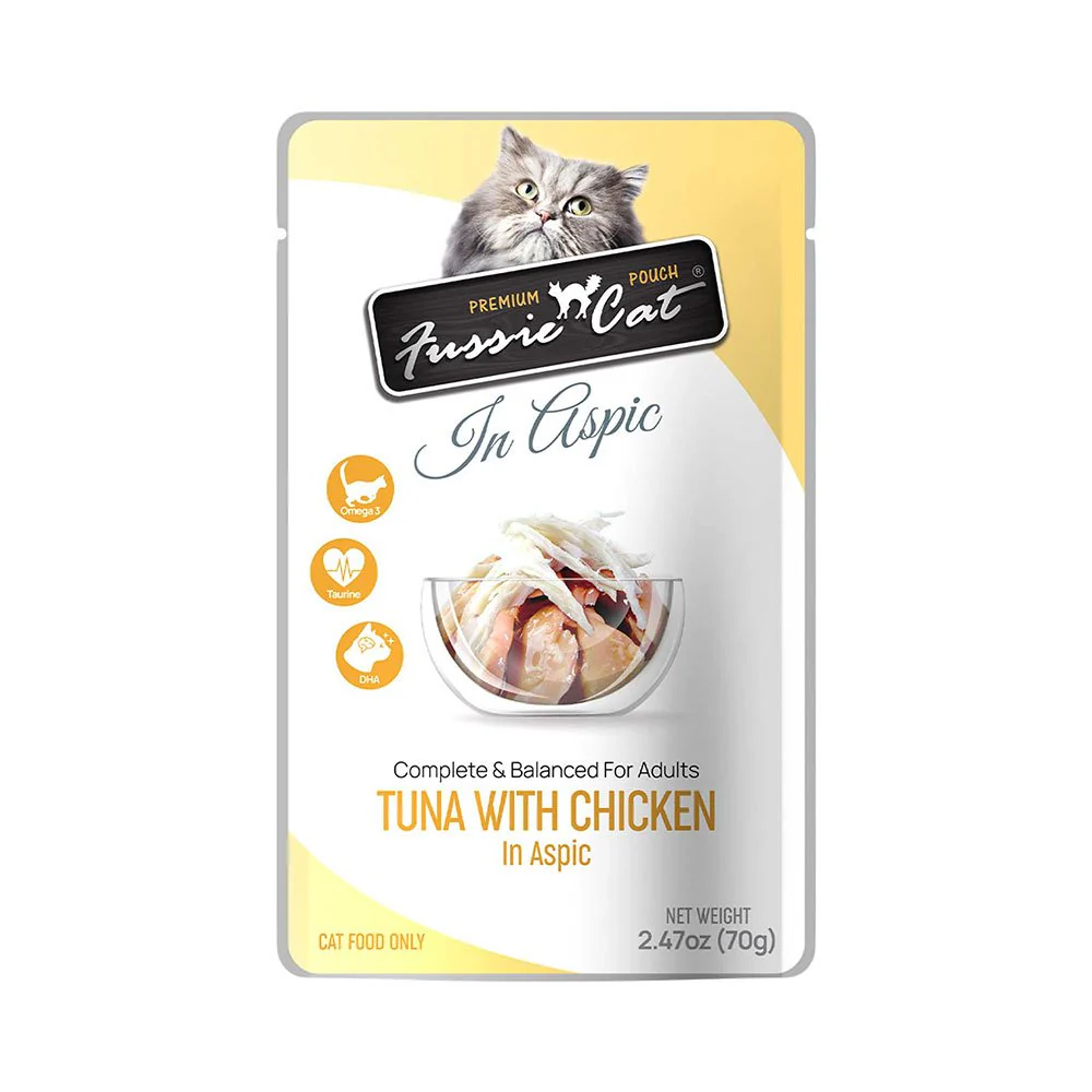 Fussie Cat Premium Formula Pouches In Aspic Cat Food