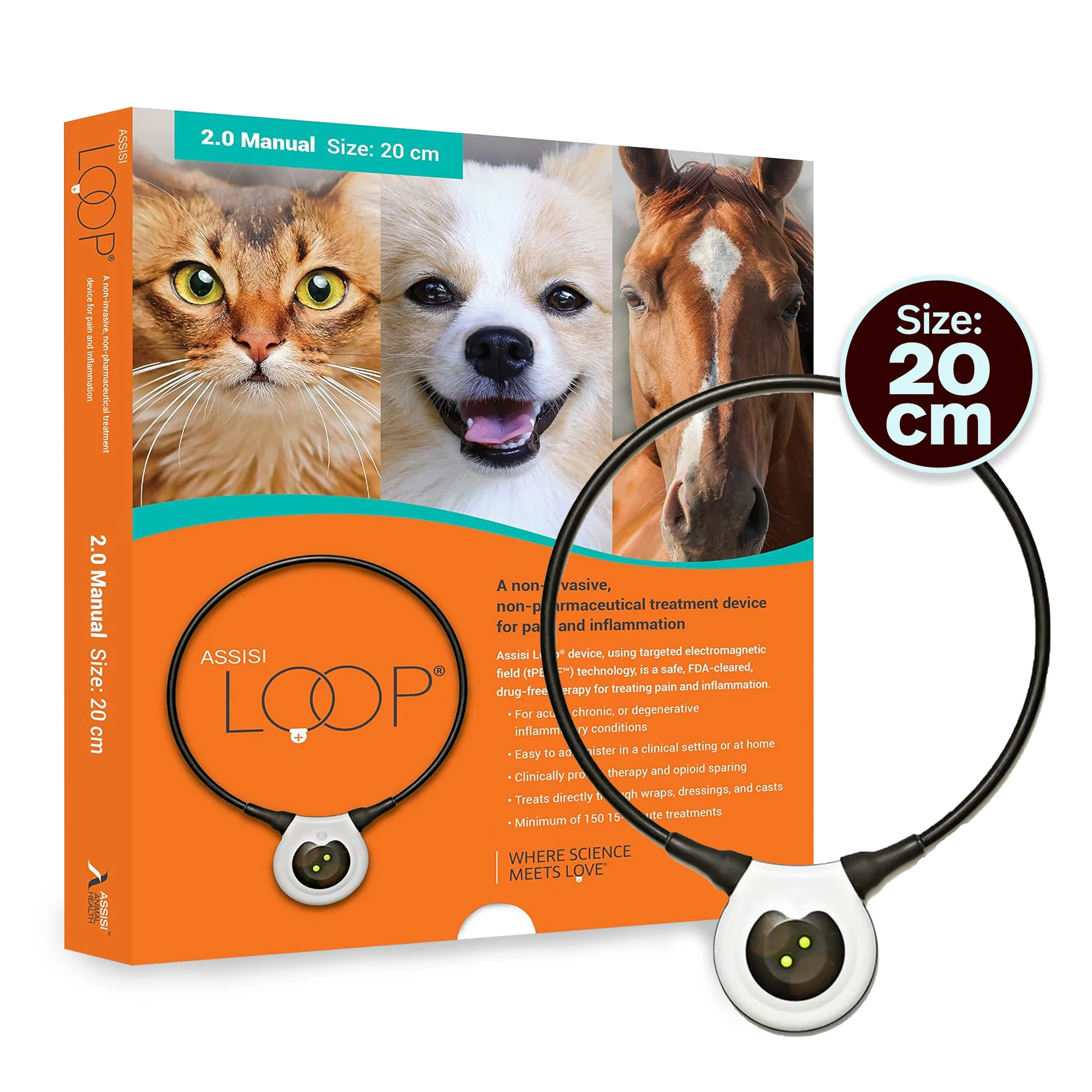 Assisi LOOP 2.0 Manual tPEMF Device for Dogs and Cats